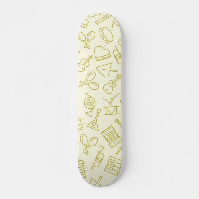 Skateboard Motif musical (Devant)