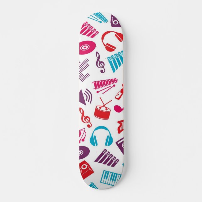 Skateboard Motif musical (Devant)