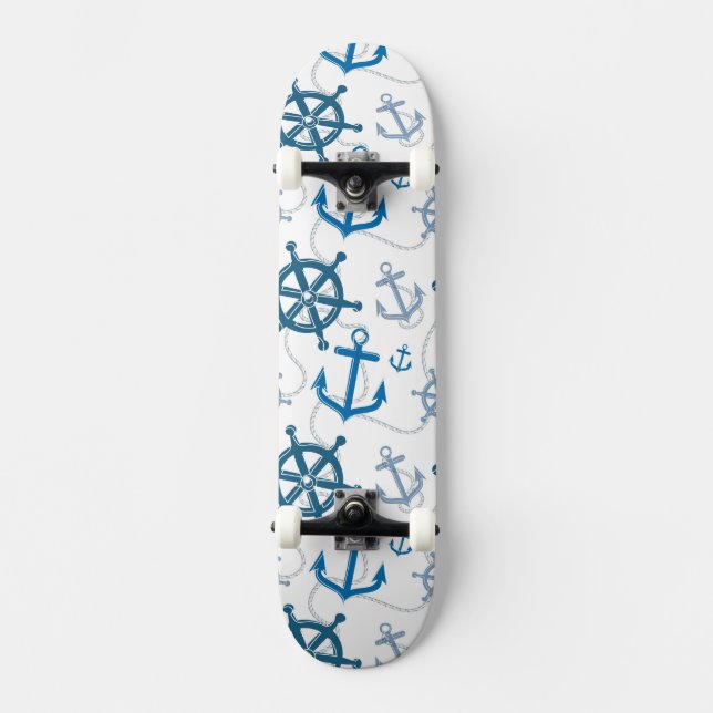 Skateboard Motif nautique (Recto)