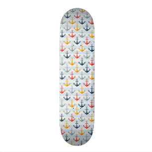 Skateboard Motif nautique avec des Ancres