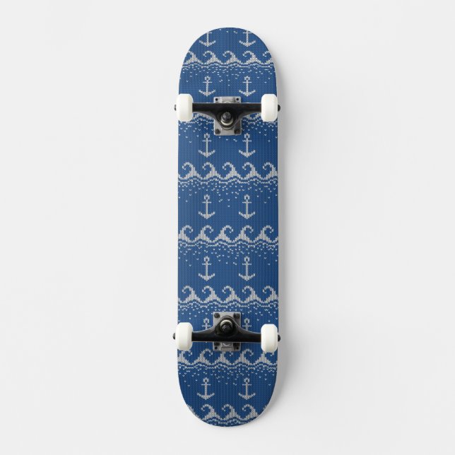 Skateboard Motif nautique de Knit (Recto)