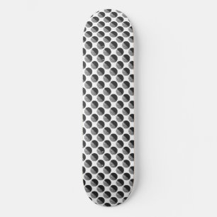 Skateboard Motif noir et blanc Many Moons