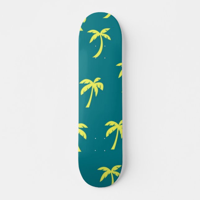 Skateboard Motif palmier (Devant)