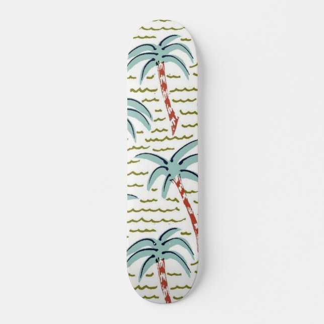 Skateboard Motif palmier (Devant)