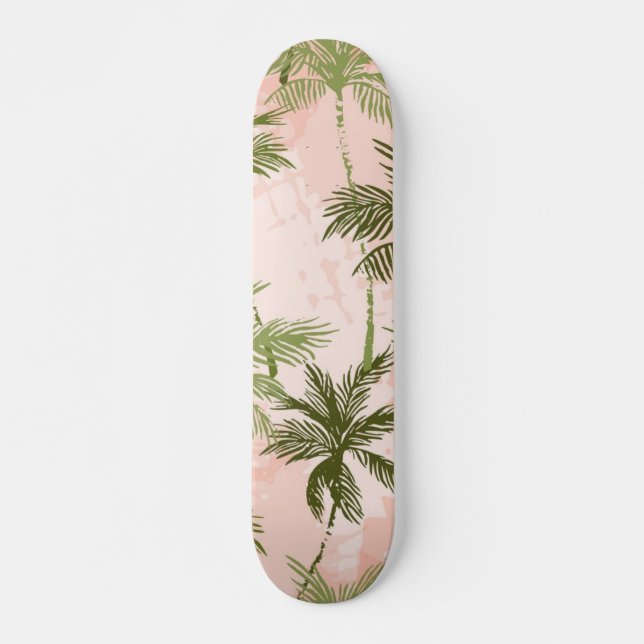 Skateboard Motif palmier (Devant)