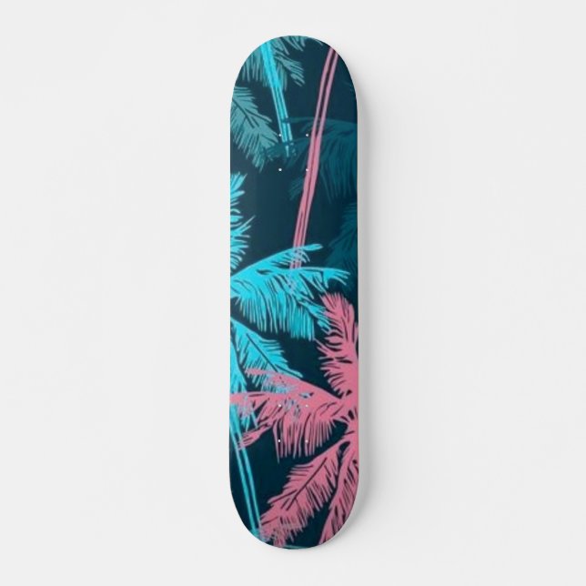 Skateboard Motif palmier (Devant)