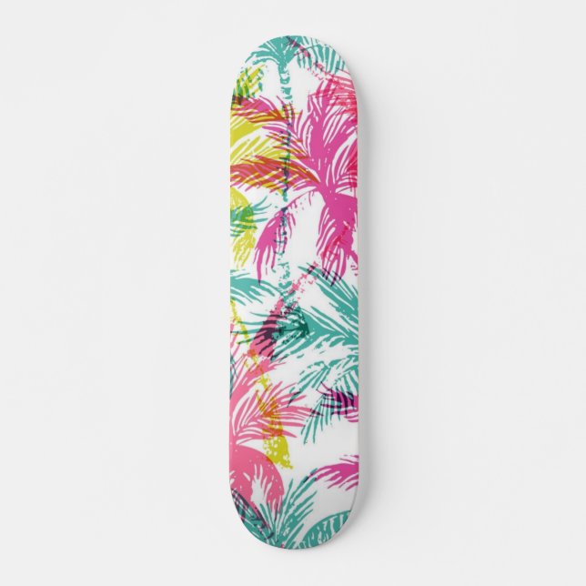 Skateboard Motif palmier (Devant)