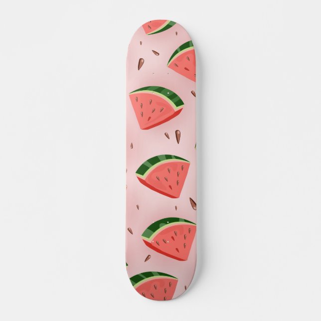 Skateboard Motif Pastèque (Devant)