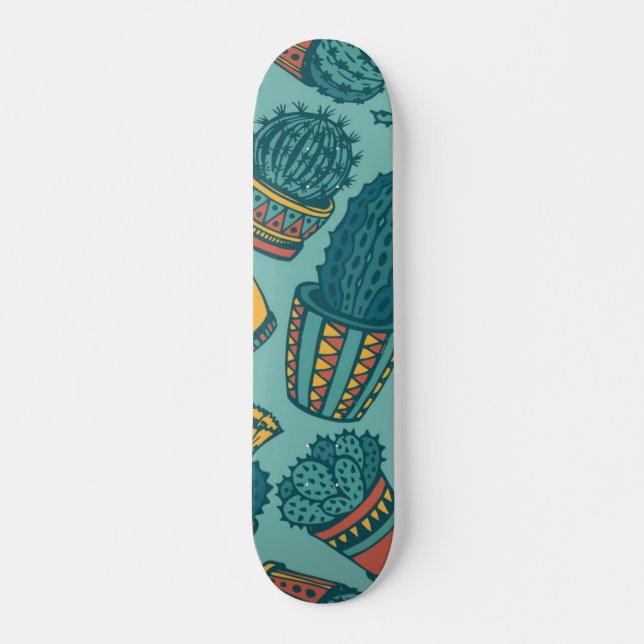 Skateboard motif plante (Devant)