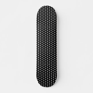 Skateboard Motif Polka noir et blanc. Spotty.