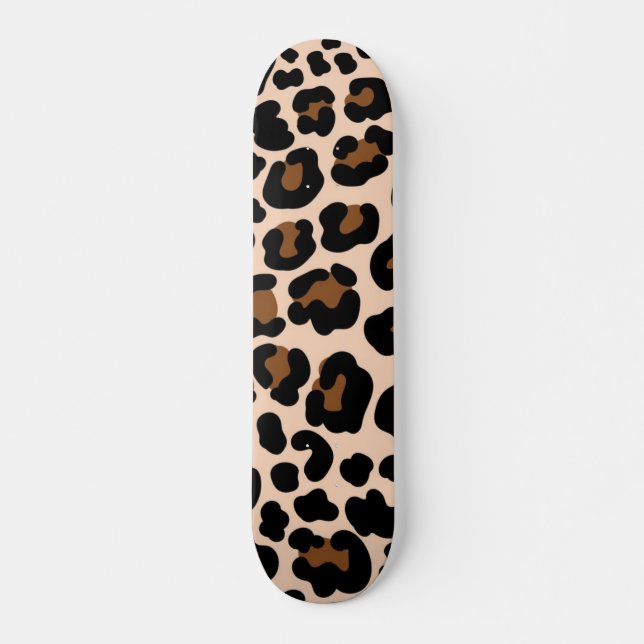 Skateboard motif poster de animal (Devant)