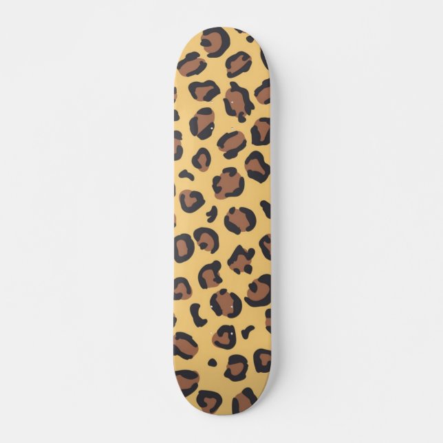 Skateboard motif poster de animal (Devant)