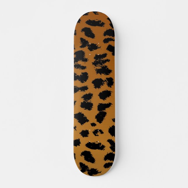 Skateboard motif poster de animal (Devant)