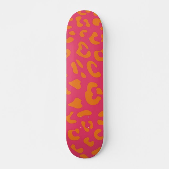 Skateboard motif poster de animal (Devant)