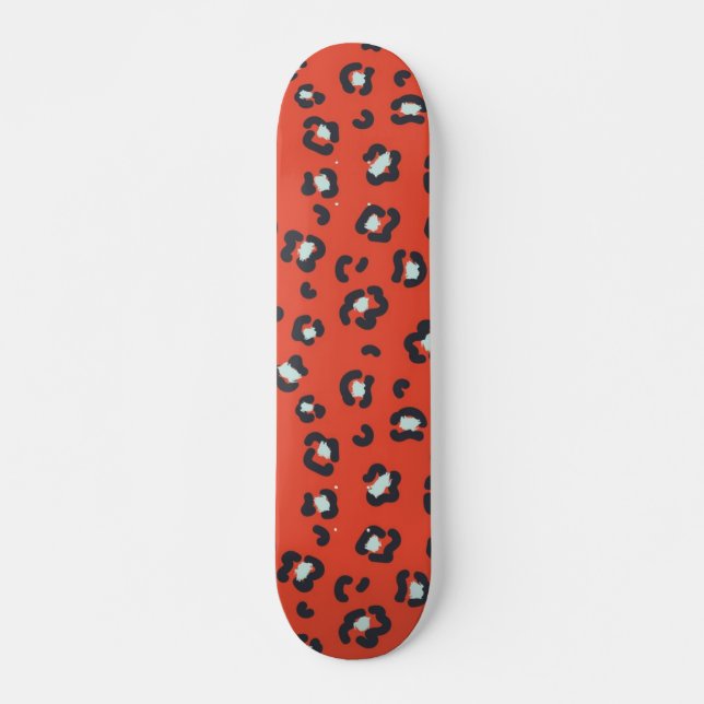 Skateboard motif poster de animal (Devant)