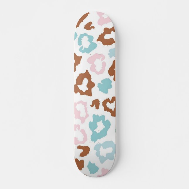 Skateboard motif poster de animal (Devant)