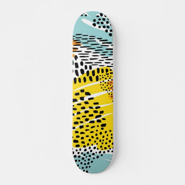 Skateboard motif poster de animal (Devant)