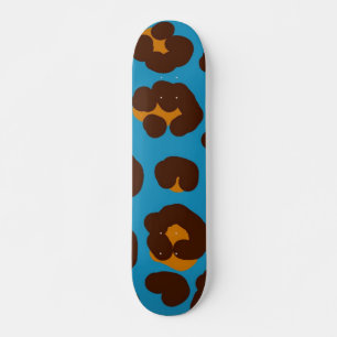 Skateboard motif poster de animal