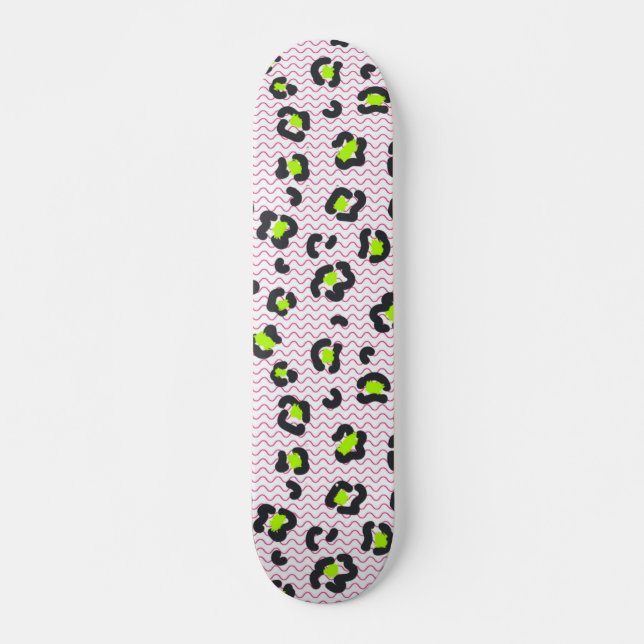 Skateboard motif poster de animal (Devant)