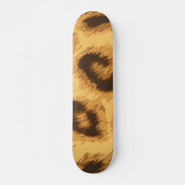 Skateboard motif poster de animal (Devant)