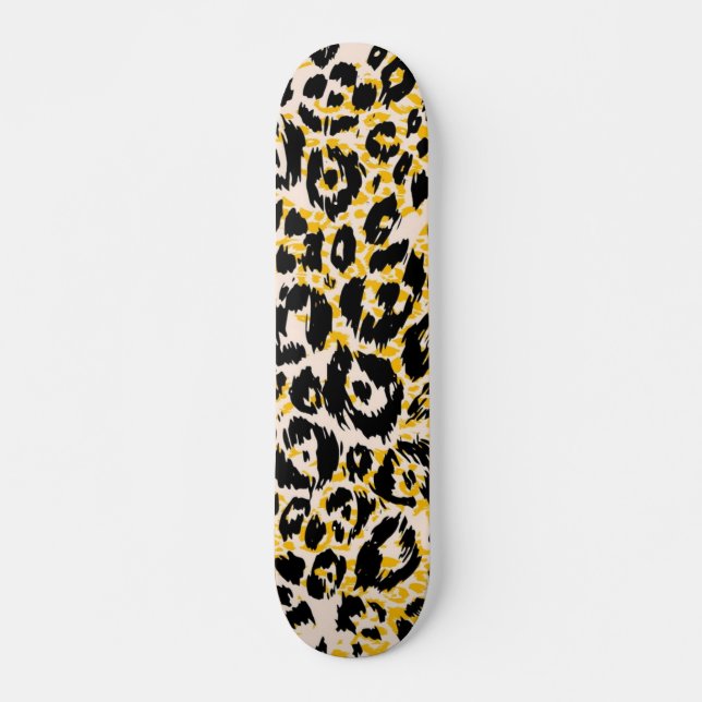 Skateboard motif poster de animal (Devant)