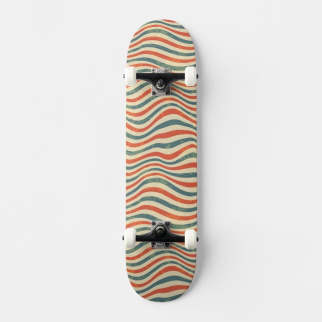 Skateboard Motif rayé (Recto)