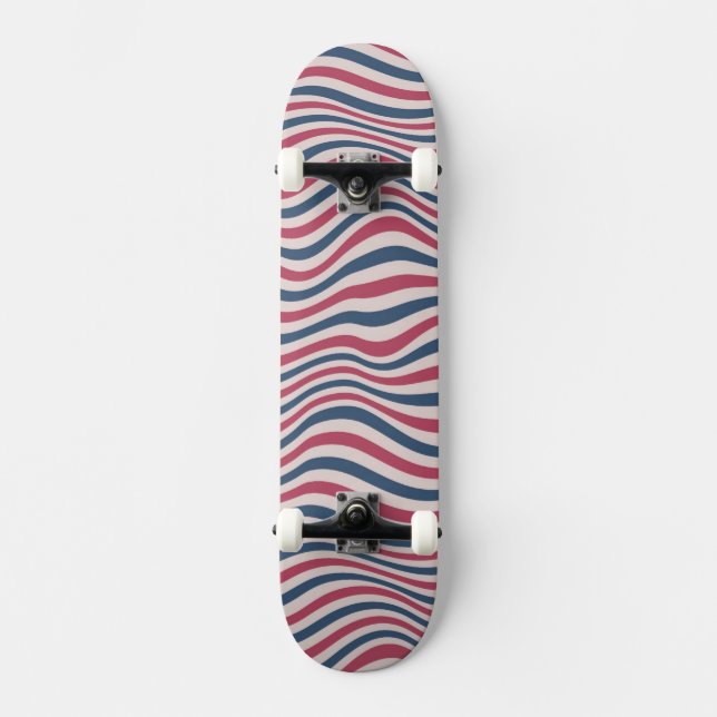 Skateboard Motif rayé 2 (Recto)