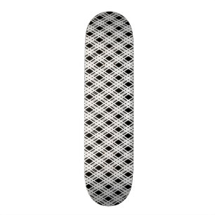 Skateboard Motif rayé de plaid