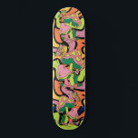 Skateboard Motif rétro de champignons psychédéliques<br><div class="desc">Skateboard Motif Psychedelic Mushroom Retro</div>