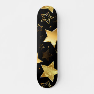 Skateboard Motif sans couture avec étoiles d'or