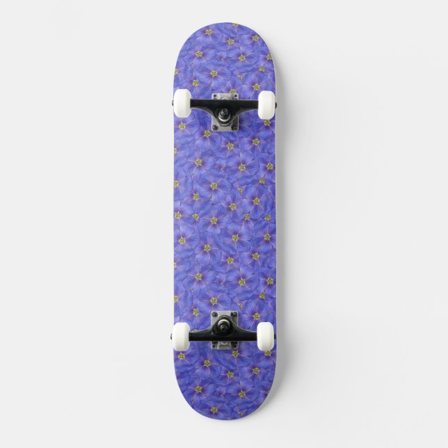 Skateboard Motif sans couture bleu (Recto)