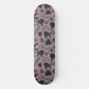 Skateboard Motif sans couture Les animaux tropicaux sauts de