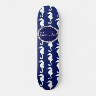 Skateboard Motif Seahorse