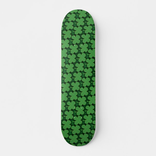 Skateboard Motif shamrock (Devant)