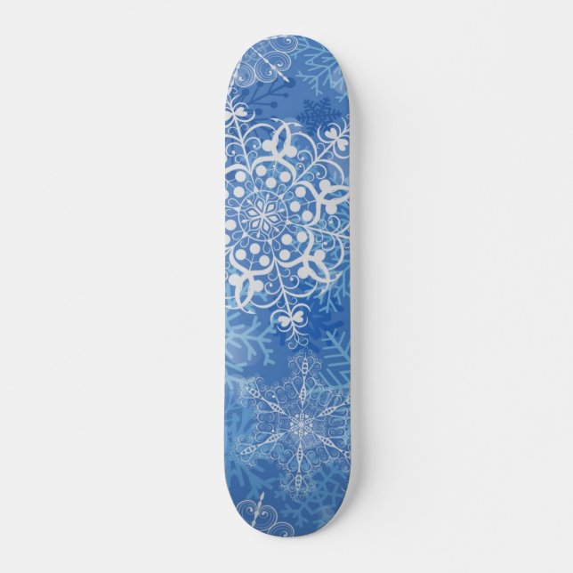 Skateboard Motif Snowflake (Devant)