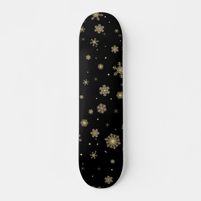 Skateboard Motif Snowflake (Devant)