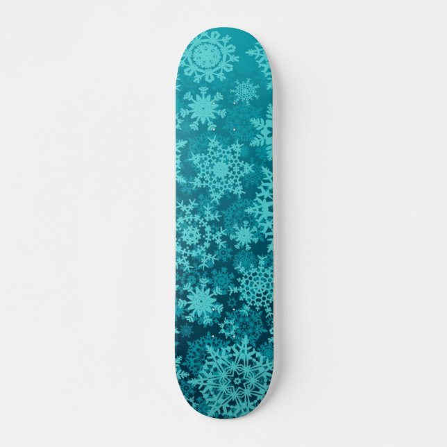 Skateboard Motif Snowflake (Devant)