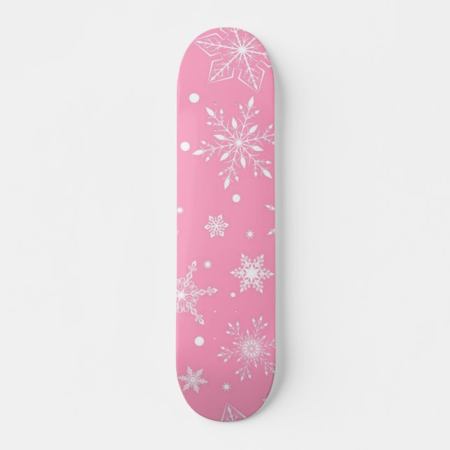 Skateboard Motif Snowflake (Devant)