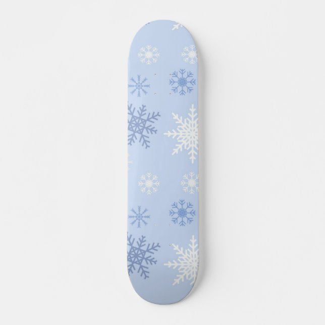 Skateboard Motif Snowflake (Devant)