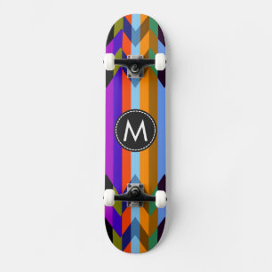 Skateboard Motif tendance Chevron Stripes #18