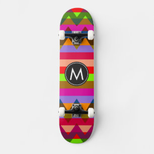Skateboard Motif tendance Chevron Stripes #25