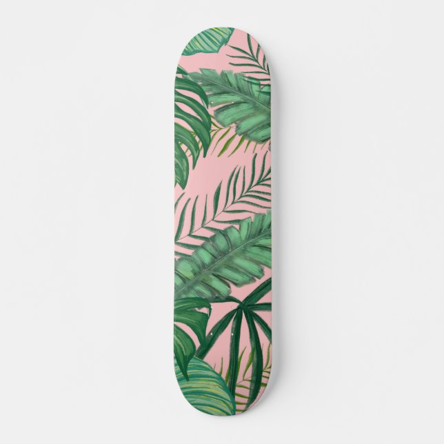 Skateboard Motif tropical (Devant)