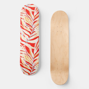 Skateboard motif tropical