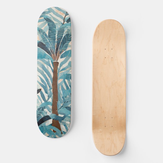 Skateboard motif tropical (Recto)