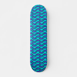Skateboard Motif turquoise Blue Shim Shim