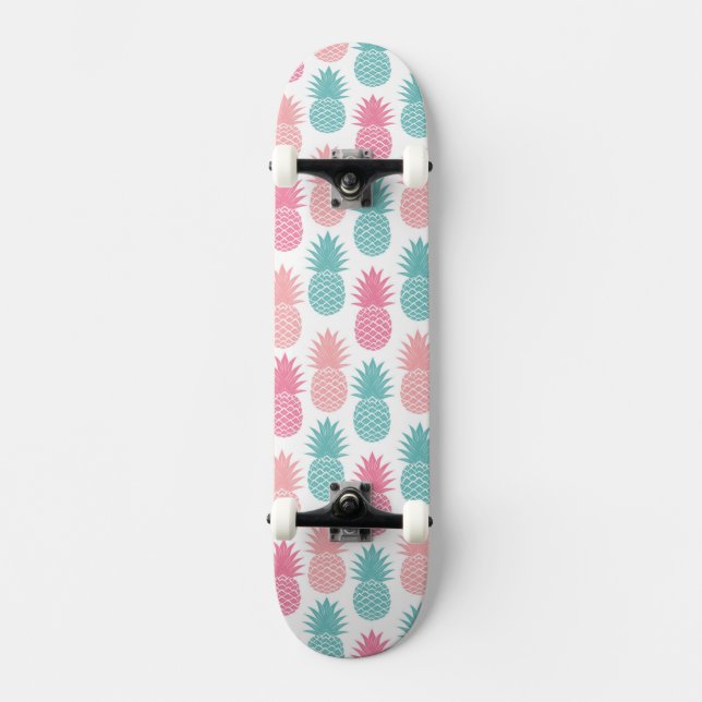 Skateboard Motif vintage d'ananas (Recto)