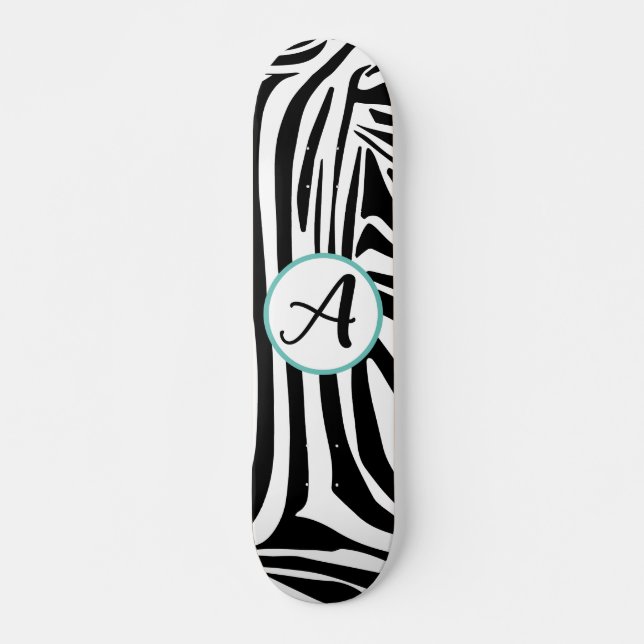 Skateboard Motif Zèbre (Devant)