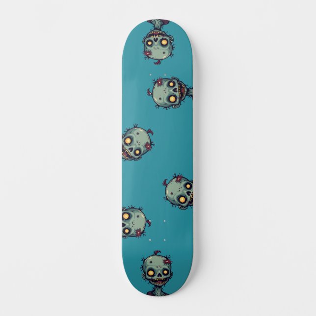 Skateboard Motif zombie bleu (Recto)