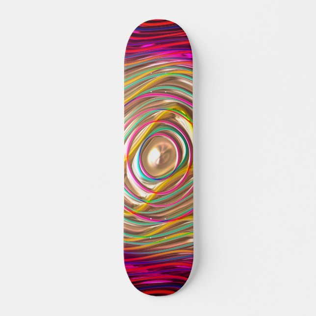 Skateboard Motifs Abstraits Options 53A-B Tableau de bord (Devant)
