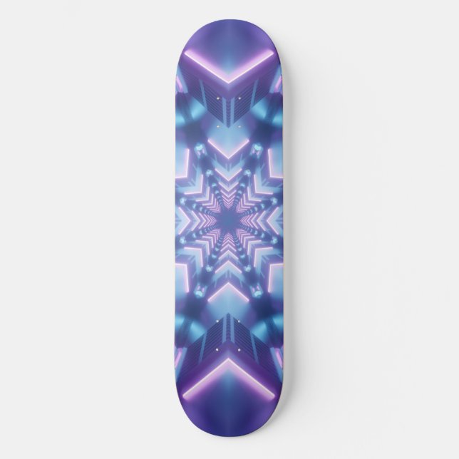 Skateboard Motifs d'art psychédéliques (Recto)